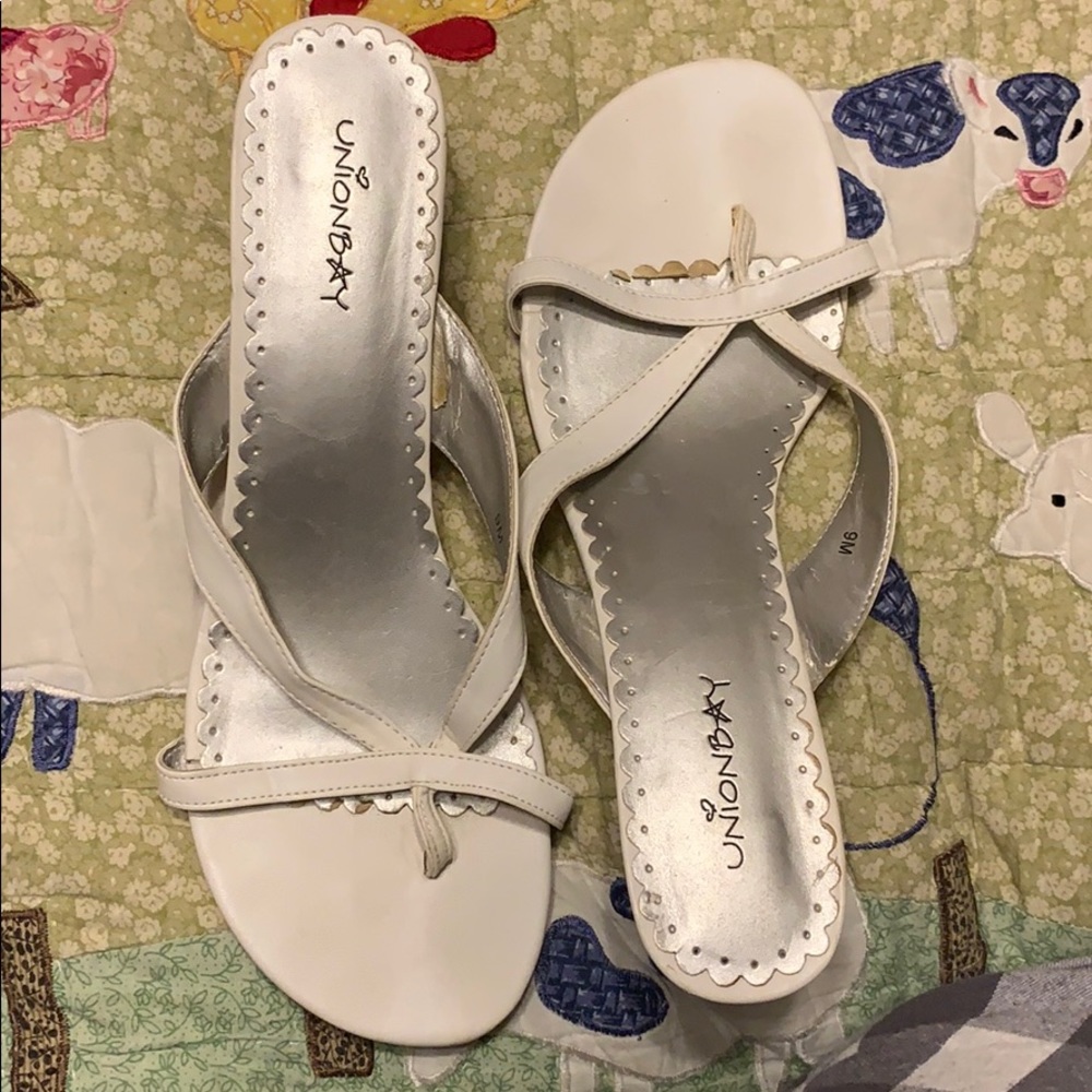 Unionbay white heels